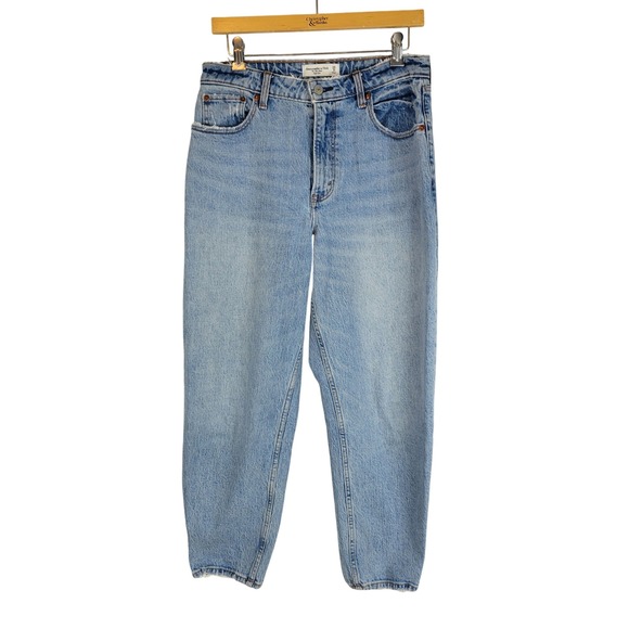Abercrombie & Fitch Denim - Abercrombie & Fitch Curve Love The 80s Mom High Rise Jeans Blue Size 29/8S